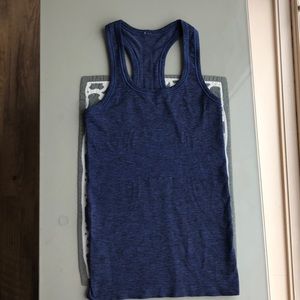 royal blue lulu lemon swiftly tech tank top